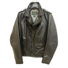 Schott x 3sixteen Black Leather Riders Jacket Double Lined Used