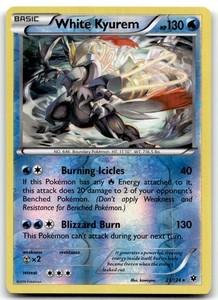 White Kyurem 21/124 Fates Collide Reverse Holo Rare