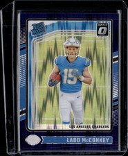 2024 Donruss Optic #266 Ladd McConkey Rated Rookie Purple Shock NM-MINT++