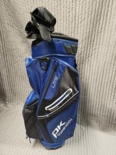 Image of Powakaddy X-Lite Edition Golf Cart Bag Black/Blue, 14-Way Dividers