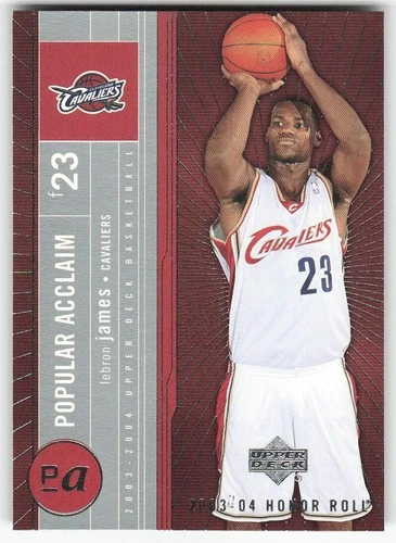 2003-04 Upper Deck Honor Roll #PA7 LeBron James BASKETBALL Cleveland Cavaliers
