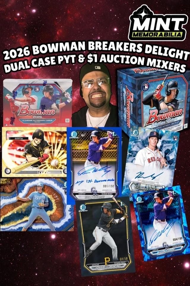 DUAL CASE 2026 BOMAN BREAKERS DELIGHT BOX PYT & $1 AUCTION MIXERS w/KIKO!