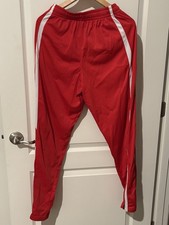 Nike Track Pants Size Small Red Athletic Warm Up Pants