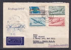 GERMANY EAST DDR 1956 FDC LUFTHANSA AIRWAYS TO AUSTRALIA, STAMPS ON REAR #C1631