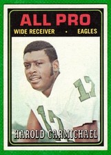 1974 Topps Football #121 Harold Carmichael Rookie Card (All Pro) EX-MT