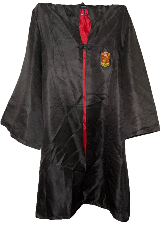 Abrigo Harry Potter Capa Niño MEDIANO Negro con Forro Rojo Mangas Largas con Botón Foto 2 de 4