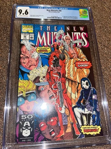 New Mutants 98 (1991), 1st Appearance of Deadpool, CGC Graded 9.6