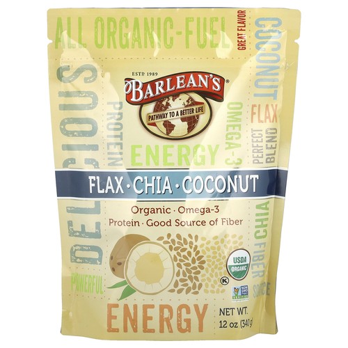 Barlean s Flax-Chia-Coconut Blend 12 oz 340 g Organic, Raw , Vegan