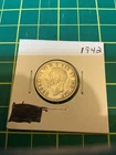 Canada 1942 25 Cents Quarter Dollar Silver Coin .800