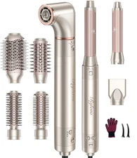 Deluxe 8-in-1 Air Styler Pro 2025 by Rylena, Hair Dryer Brush for Fast Drying...