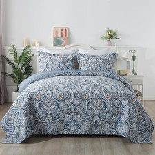 Etwel Lightweight Cotton King Size Quilt Set - Bedspread For Hot