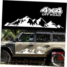 58.6'' 4X4 Mountains Vinyl Stickers Decal for Car Trunk Large--white 1 Pc