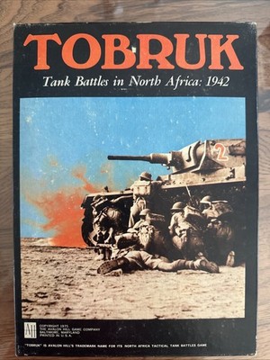 Avalon Hill TOBRUK Tank Battles in North Africa: 1942  Used