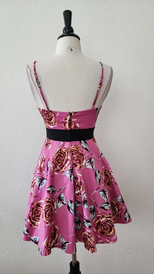 Anthropologie Dress New Size Small XS Pink Floral Ruffles Coquette Formal Prom - Image 3 of 4