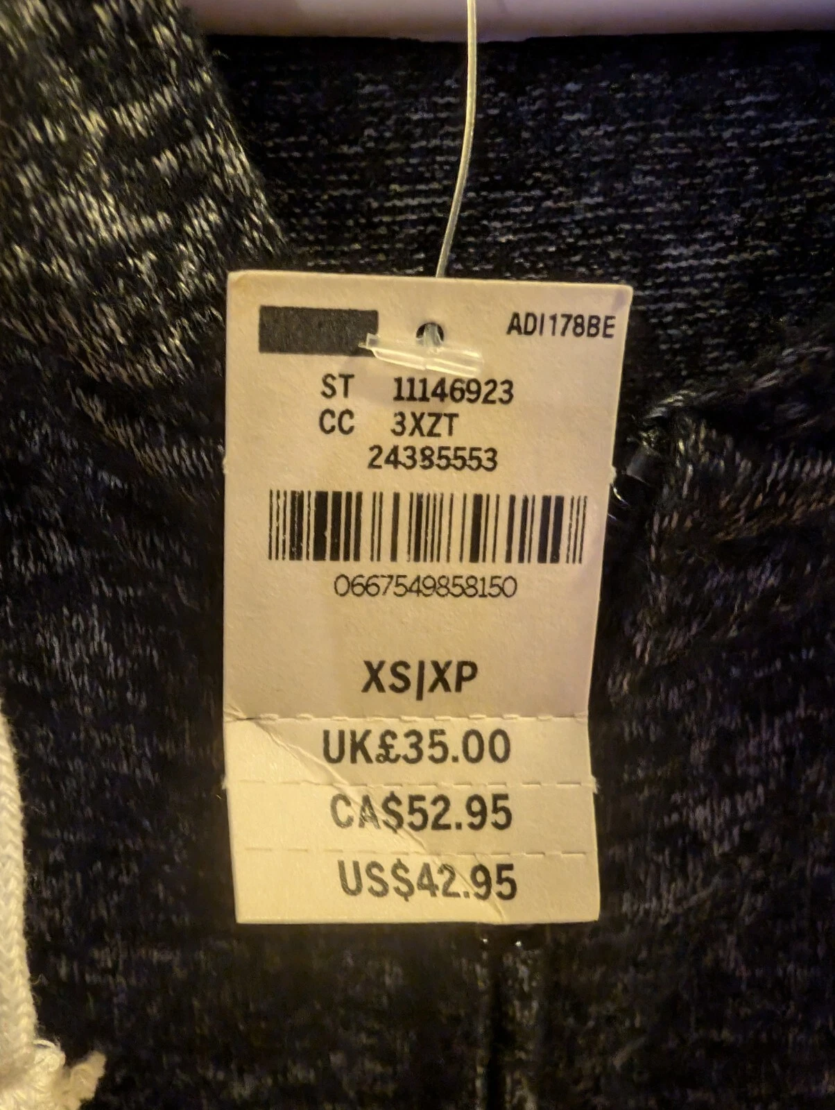 UNDERCOVER Felpa donna con cappuccio Victoria Secret taglia extra small con etichette