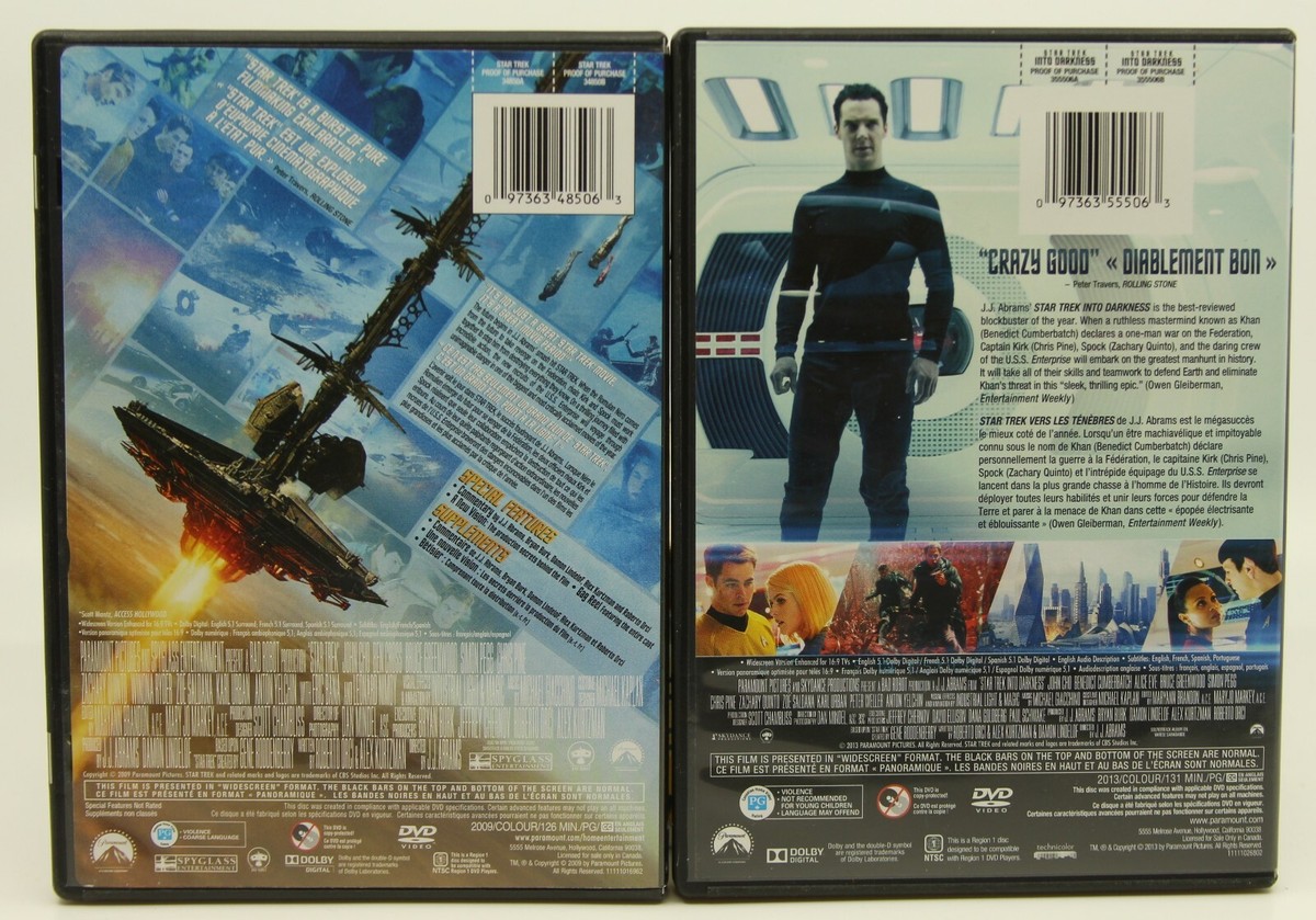 Star Trek + Star Trek Into Darkness - DVD - J.J Abrams | eBay