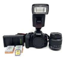 Canon EOS Rebel T3i DSLR Camera BUNDLE w/Canon EF 50mm IS II/Neewer Flash/MORE!