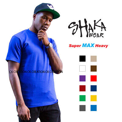 Shaka Wear Max Heavyweight Short Sleeve T-Shirt Black