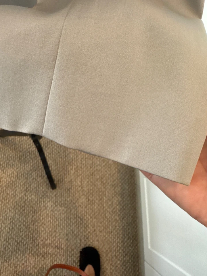 Pantalón de seda para mujer GIORGIO ARMANI talla 6/eu42 mezcla de lana seda pierna ancha nuevo Foto 4 de 4