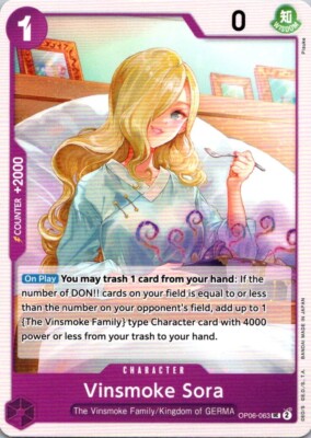 One Piece English Vinsmoke Sora OP06-063 Wings of the Captain Free