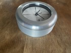 ZIRO Clock Brushed Aluminum BMW Desk Clock Minimal Post Modern 1980s Vintage MCM — photo 2