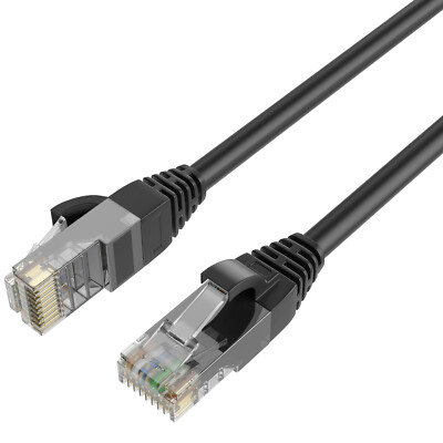 QualGear CAT 6 High-Speed Ethernet Cable - Black