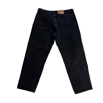 Vtg Levi's 550 Mens Black Relaxed Fit Tapered Leg Red Tab Vtg Levi's 550 Mens Black Relaxed Fit Tapered Leg Red Tab