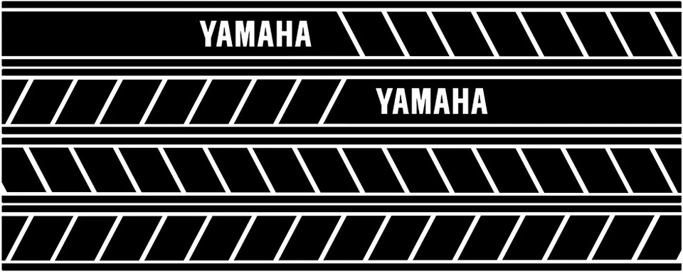 4 STICKERS BANDES POUR YAMAHA RD XJ YZ YZF FZ FJ R1 R6 MT VMAX USA MOTO YA048