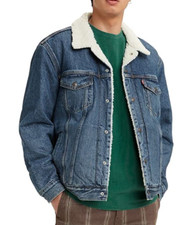 NEW Levi's Men's Sherpa Button Up Trucker Jacket Size Medium