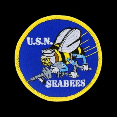 USN SEABEES HAT PATCH CAP ROCKER LOGO VETERAN USN USS GIFT VETERAN WOW