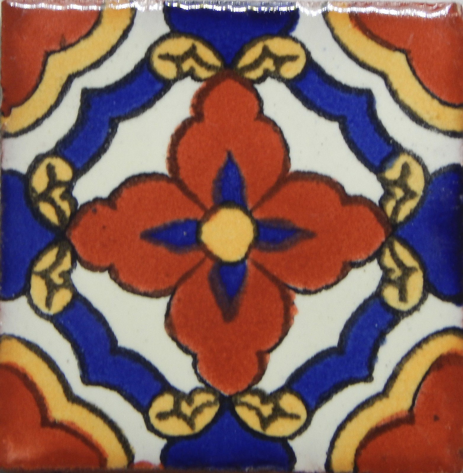 100 MEXICAN TALAVERA TILE 2x2 100 MEXICAN TALAVERA TILE 2x2