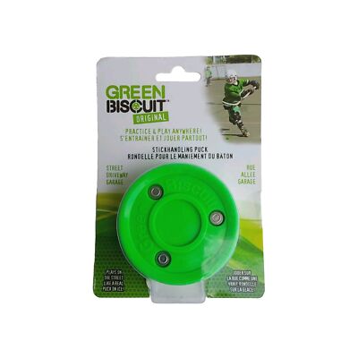 Off-Ice Hockey Training Puck Green Biscuit GB  Street Stick Handling 