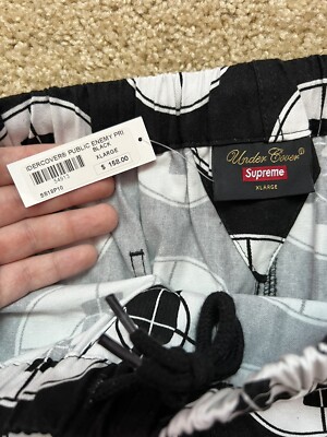 Supreme Undercover/PUBLIC ENEMY Skate Pants Black Size XL DSWT