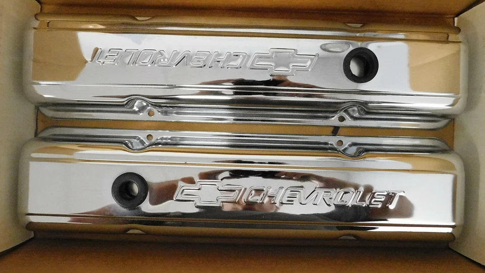 GM/Proform 141-001 SB Chevy Dress-up Kit, Short Valve Covers, Steel, Chrome - Image 3 of 3