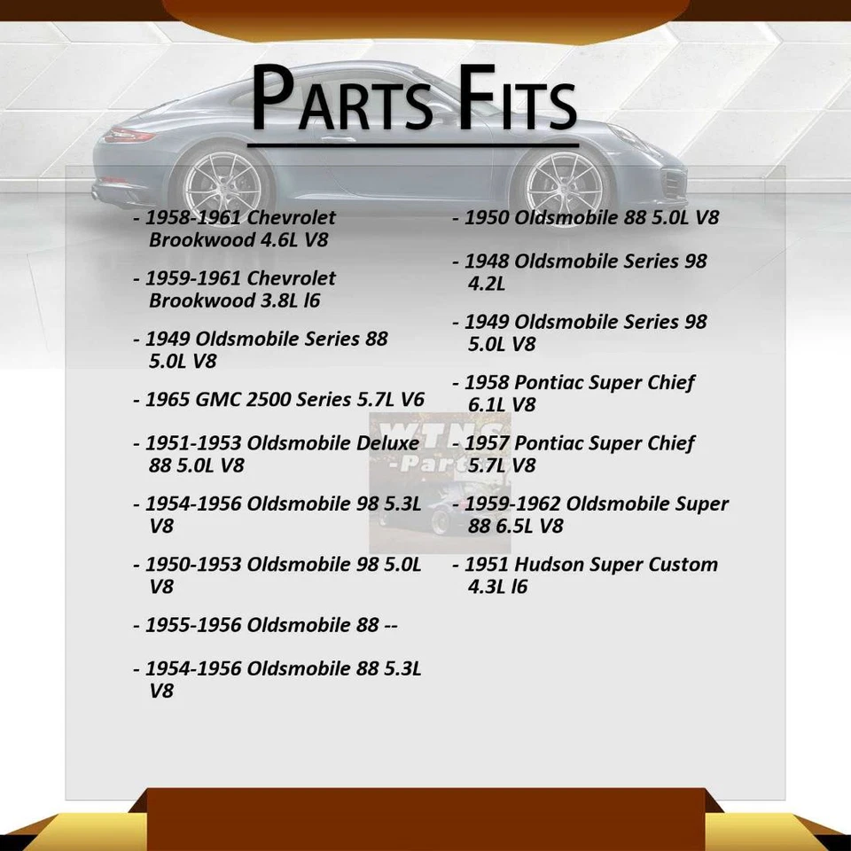 2 件鼓制动器调节螺丝前适用于 1959 - 1961 雪佛兰 Brookwood 3.8L — 第 4/4 张图片