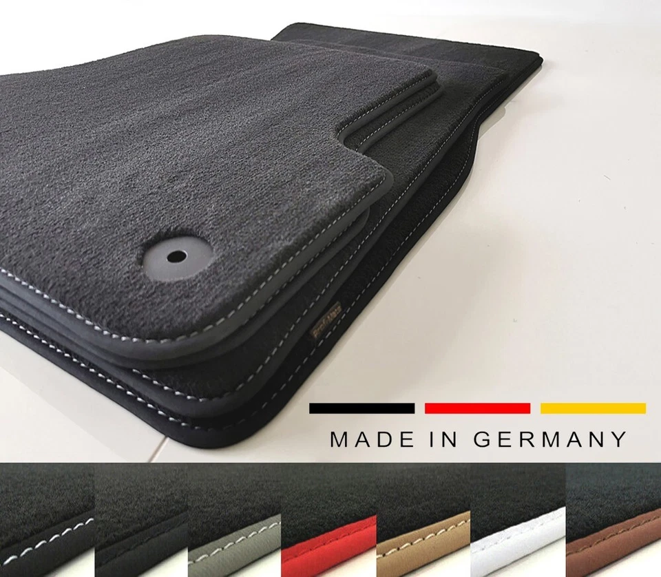 Velours Auto Fussmatten passend für Audi A2 8Z 1999 - 2005 Profi Mats 