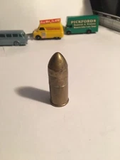 Bullet shape vintage solid brass petrol lighter Needs New Flint