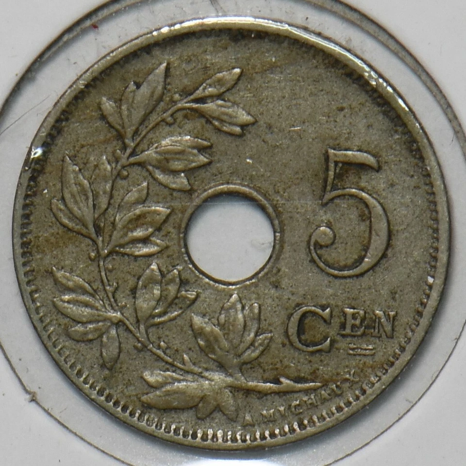 Belgium 1924 5 Centimes 152001 combine shipping - Image 2 of 2