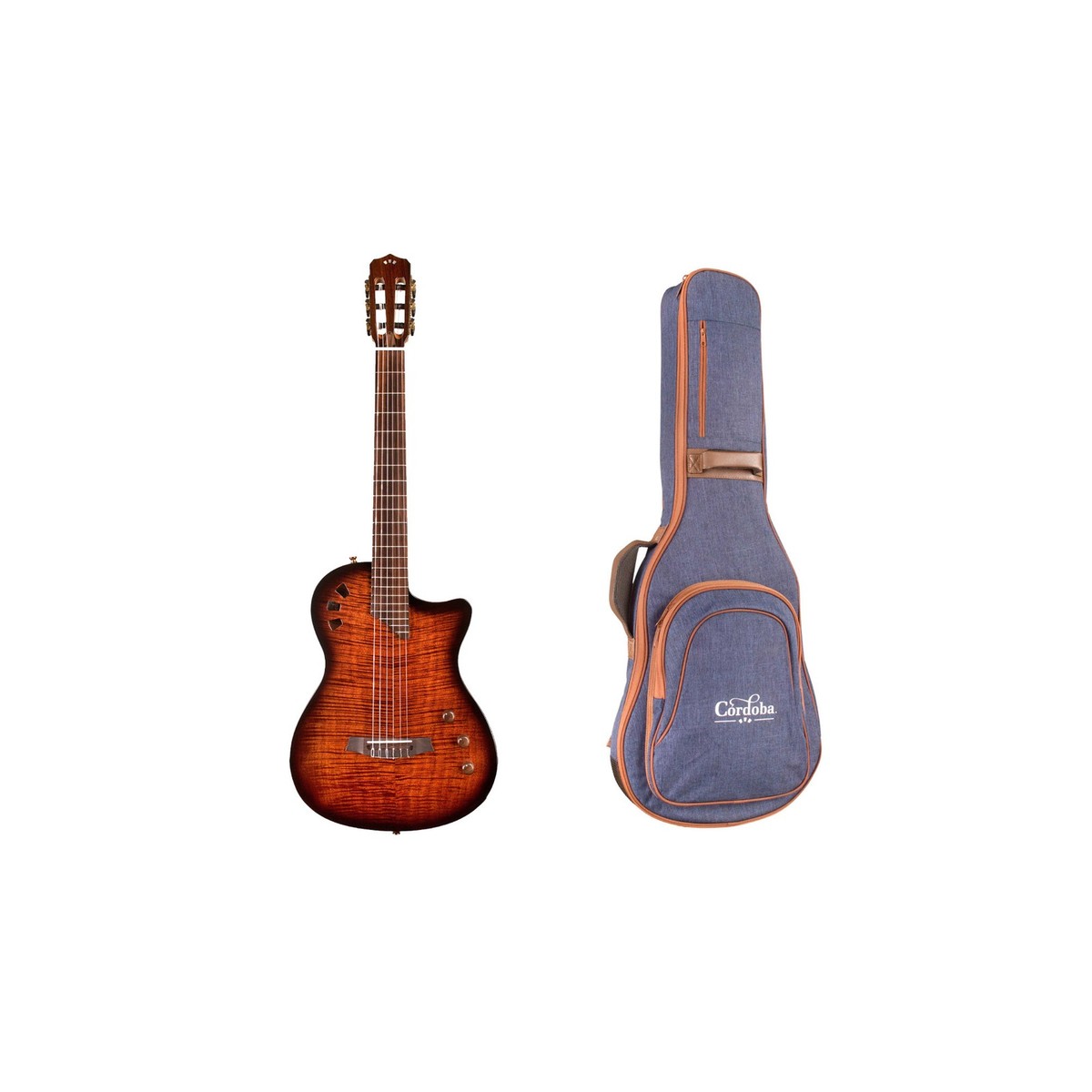 Cordoba Stage Nylon 6-String Electric Guitar with Gig Bag (Edge