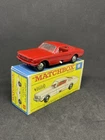 Matchbox Lesney 8 Custom Ford Mustang In Red Nice Repro Box.Restored.