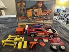 1974 Marx Toys Pit Change Charger Take Apart Car Accessories Instructions & Box!