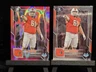 2) 2025 Bowman University Chrome - Francis Mauigoa #29 Pink Lava + Base (RC)