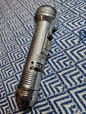 Vintage Bright Star Chrome Flashlight UNTESTED C Batteries 