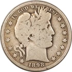1898-S BARBER HALF DOLLAR - PLEASING CIRCULATED EXAMPLE!
