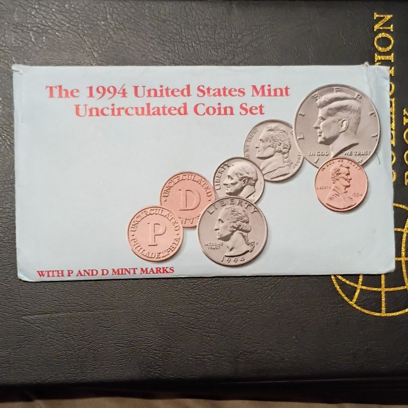 1994 United States Mint Uncirculated Coin Set Philadelphia and Denver- Certified