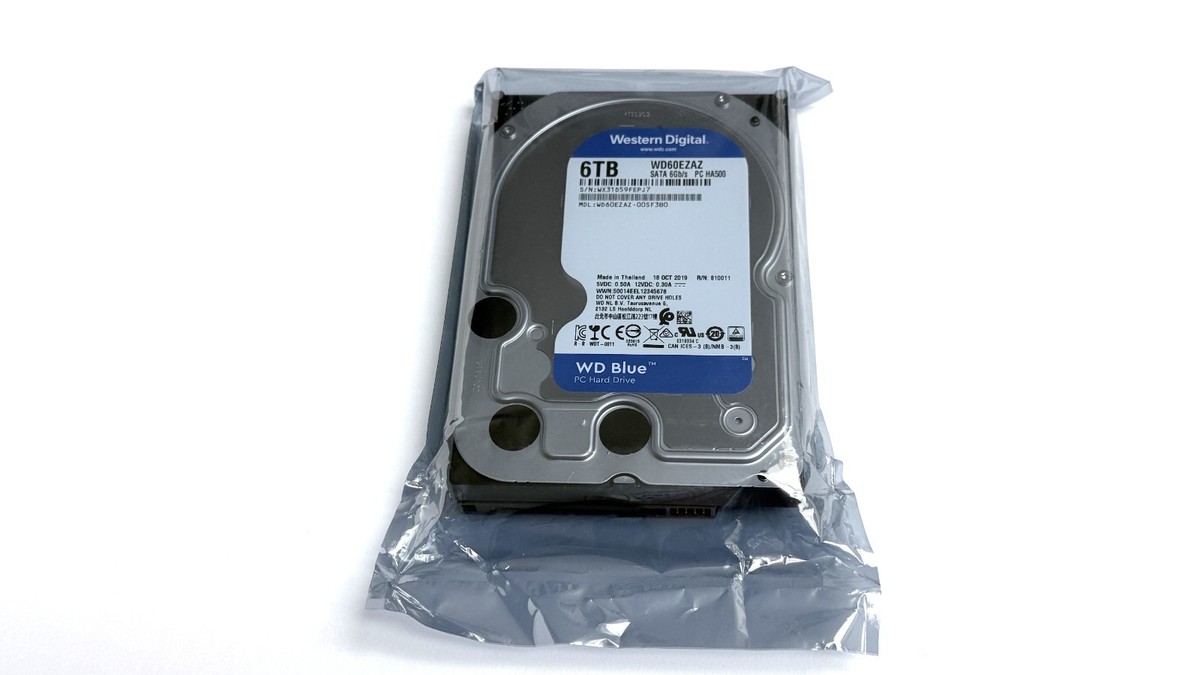 Western Digital 6TB BLUE 3.5 SATA HD drive 5400rpm, 256MB Western Digital 6TB BLUE 3.5 SATA HD drive 5400rpm, 256MB