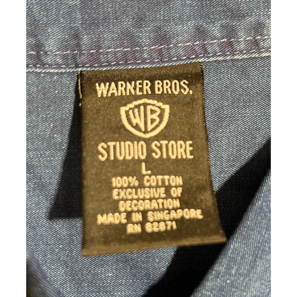 Camisa vintage años 90 Warner Brother abotonada grande Foto 2 de 4