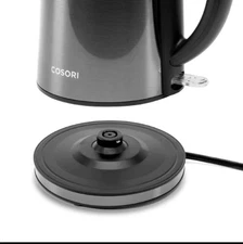 NIB: COSORI Double-Wall Stainless Steel Electric Kettle – Auto Shut Off In Black