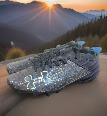 Under Armour Blur Smoke 2.0 MC Black Suede Football Cleats 3027978-001 Men s 12