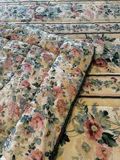 Croscill  Reversible Queen Comforter set, Country Manor, cottage flowers